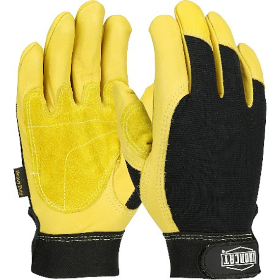 Ironcat&reg; Reinforced Top Grain Cowhide Leather Palm Glove